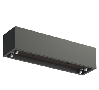 Polyester plantenbak CARREZ met wielen 200x50x50cm.