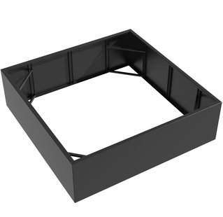 Aluminium plantenbak CARREZ zonder bodem 200x200x60cm.