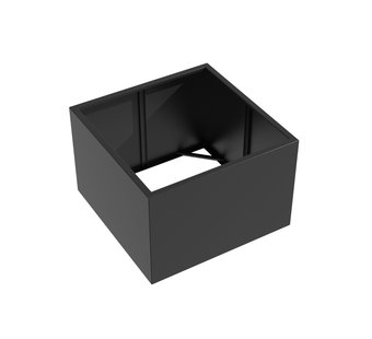 Aluminium plantenbak CARREZ zonder bodem 120x120x80cm.