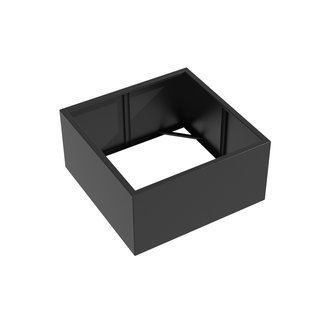 Aluminium plantenbak CARREZ zonder bodem 120x120x60cm.