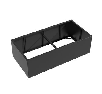 Aluminium plantenbak CARREZ zonder bodem 200x100x60cm.