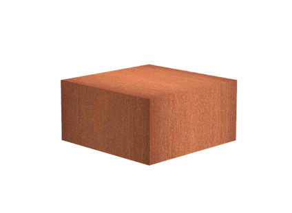 Cortenstaal sokkel 80x80x40cm. Cortenstaal sokkel 80x80x40cm.