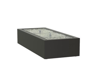 Watertafel Aluminium rechthoek 200x80x40cm.