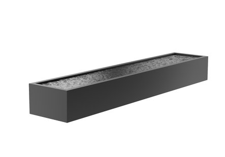 Aluminium vijverbak 500x100x60cm.
