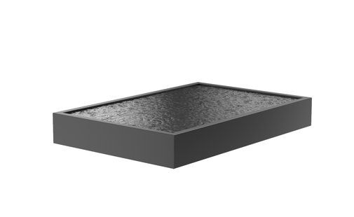 Aluminium vijverbak 300x200x40cm.