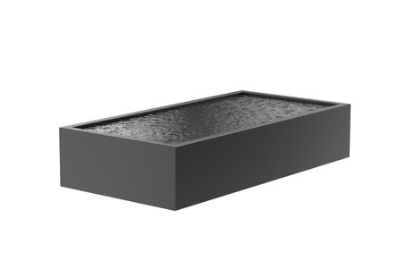 Aluminium vijverbak 300x150x60cm.