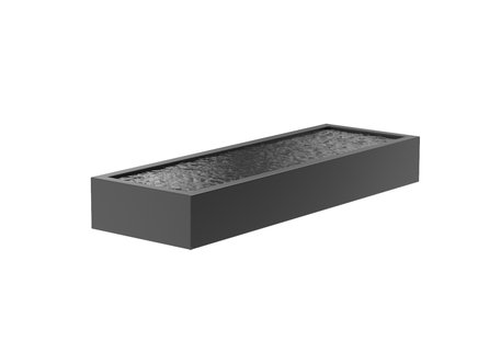 Aluminium vijverbak 300x100x40cm.