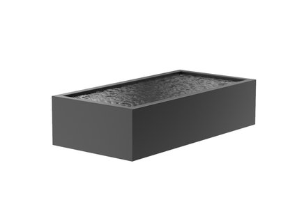 Aluminium vijverbak 250x120x60cm.