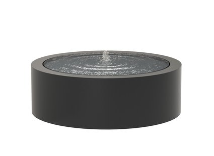 Watertafel Aluminium rond 120x40cm.