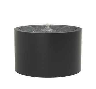 Watertafel Aluminium rond 120x75cm.