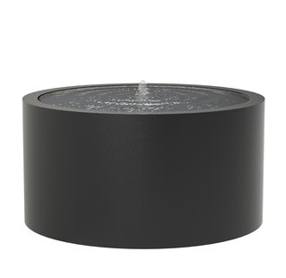 Watertafel Aluminium rond 145x75cm.