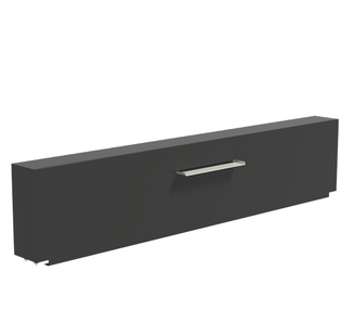 Vijvermuur aluminium vast 300x25x60cm.