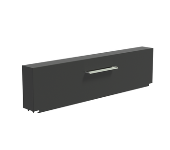 Vijvermuur aluminium vast 250x25x60cm.