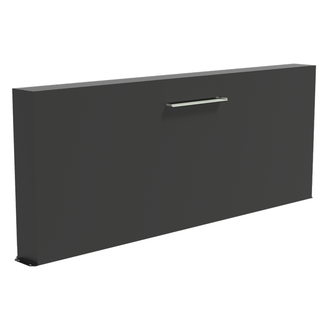 Vijvermuur aluminium vrijstaand 300x25x120cm.