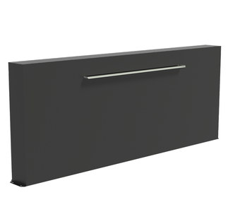 Vijvermuur aluminium vrijstaand 300x25x120cm.