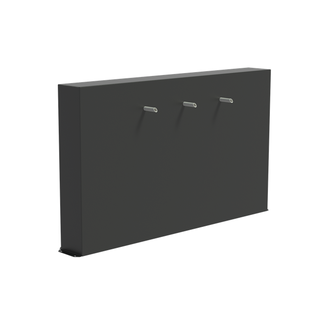 Vijvermuur aluminium vrijstaand 200x25x120cm.