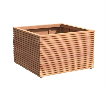 Hardhouten plantenbak Malaga 120x120x75cm.