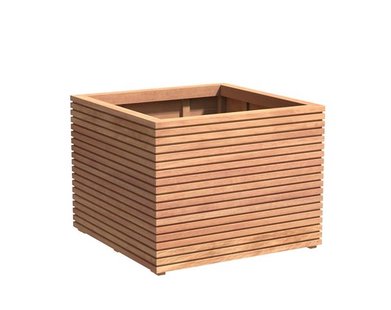 Hardhouten plantenbak Malaga 100x100x75cm.