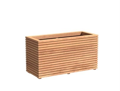 Hardhouten plantenbak Malaga 120x50x61cm.