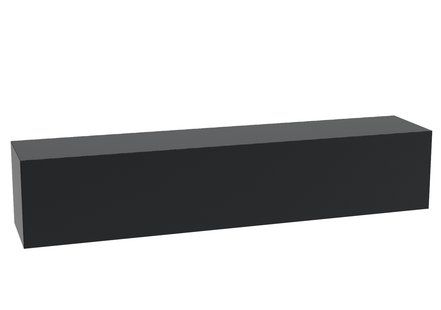 Aluminium sokkel 200x40x40cm.