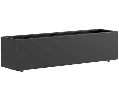 Aluminium plantenbak CARREZ met wielen 200x50x50cm.