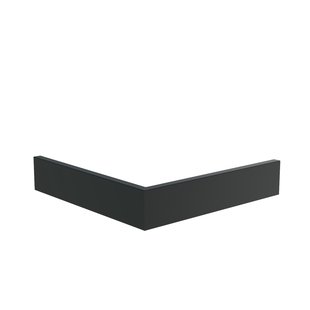 Keerwand aluminium buitenhoek 100x100x20cm.