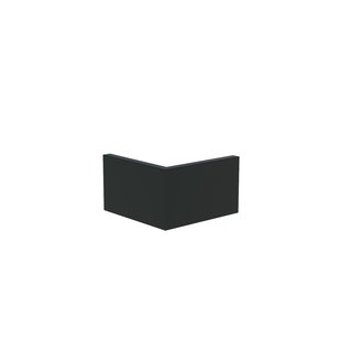 Keerwand aluminium buitenhoek 50x50x30cm.