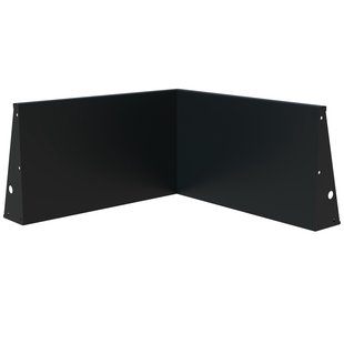 Keerwand aluminium binnenhoek 100x100x60cm.