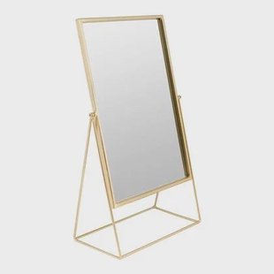 vtwonen Rectangular Spiegel H 26,5 x B 14 cm - Goud