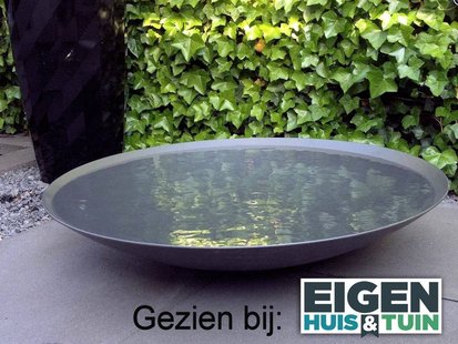 Waterschaal Antraciet 80 cm.