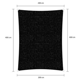 Sunfighter Schaduwdoek Rechthoek zwart 2x4m. Sunfighter Schaduwdoek Rechthoek zwart 2x4m.