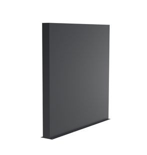Aluminium muur 200x15x194cm.
