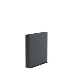 Aluminium muur 100x15x100cm.