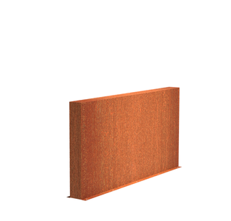 Cortenstaal muur 200x15x100cm.