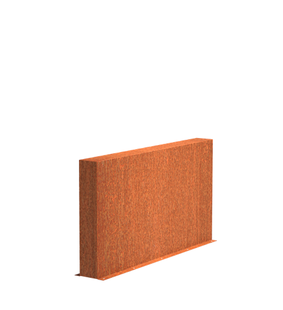 Cortenstaal muur 150x15x80cm.