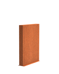 Cortenstaal muur 100x15x135cm.