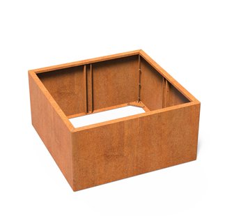 Cortenstaal plantenbak CARREZ Connect 120x120x60cm.