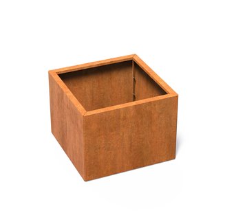 Cortenstaal plantenbak CARREZ Connect 80x80x60cm.