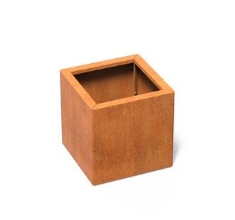 Cortenstaal plantenbak CARREZ Connect 50x50x50cm.