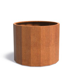 Cortenstaal plantenbak Boxer 120x100cm.