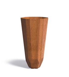 Cortenstaal plantenbak Facet 60x120cm.