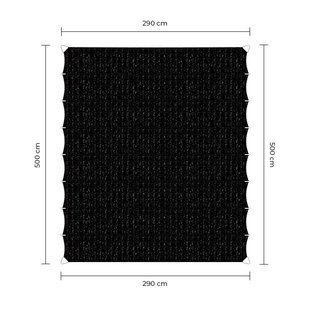 Sunfighter Wavesail zwart 2,9x5m.