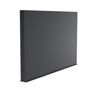 Aluminium muur 300x15x194cm.