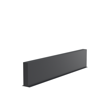 Aluminium muur 300x15x60cm.