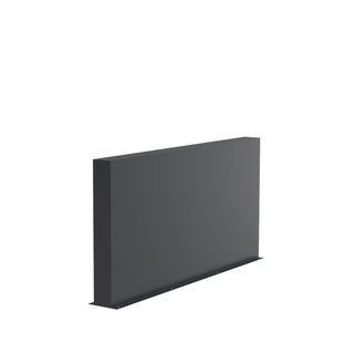 Aluminium muur 200x15x100cm.