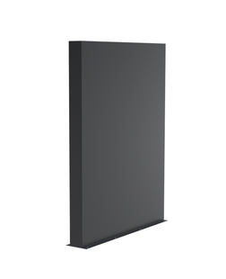 Aluminium muur 150x15x194cm.