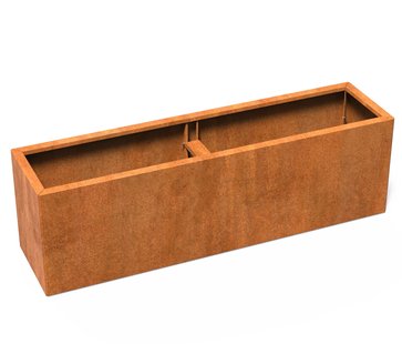 Cortenstaal plantenbak CARREZ Connect 200x50x60cm.
