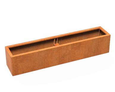 Cortenstaal plantenbak CARREZ Connect 200x40x40cm.