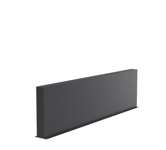 Aluminium muur 300x15x80cm.