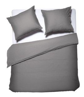Dixxius Natural Dekbedovertrek Anthracite | Swiss Sense